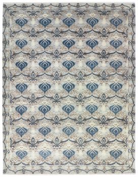 Hand Knotted Oushak Rug 9' X 12'